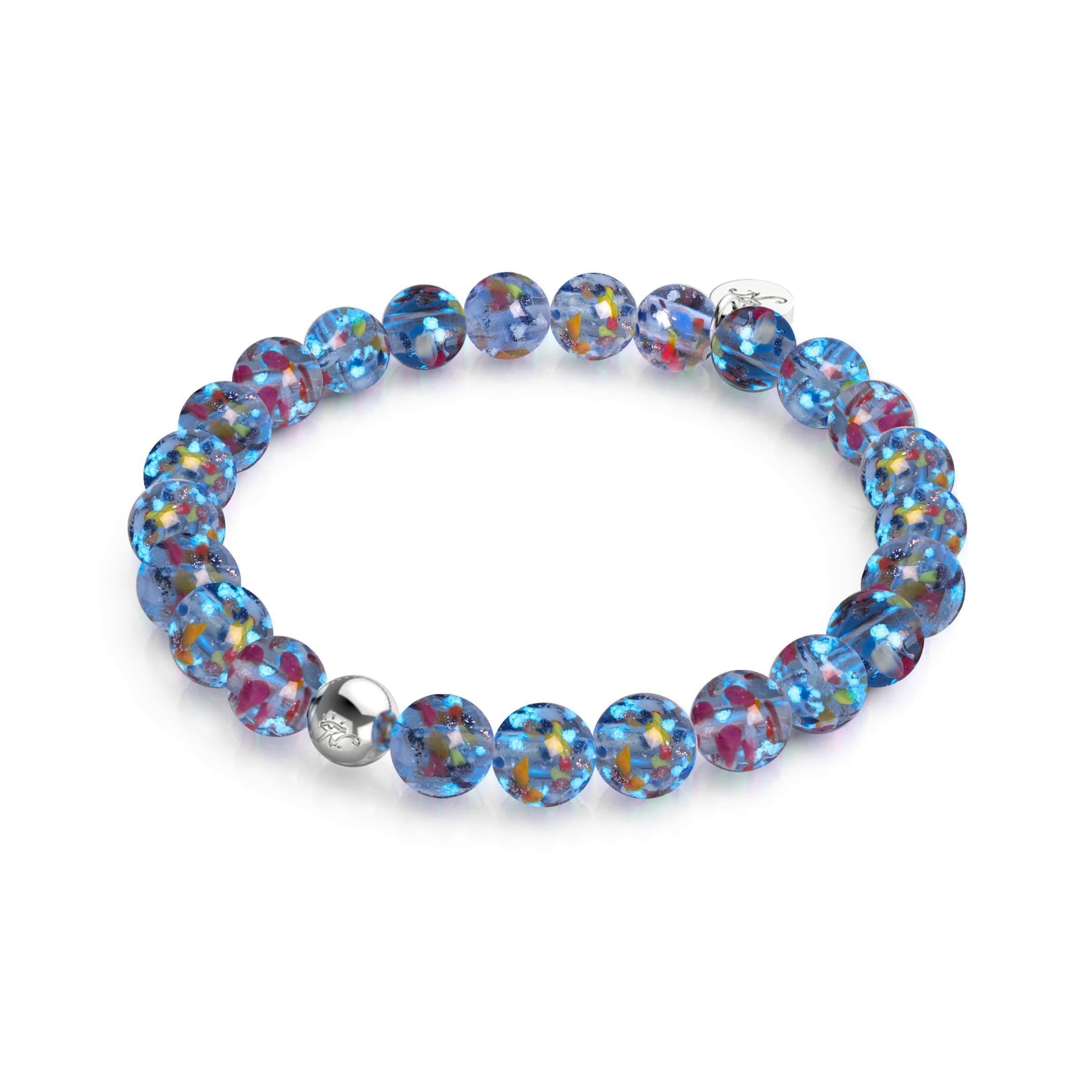 Indigo | Firefly Glass Confetti Bracelet